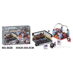 Winner 5026 non  CỬA HÀNG SỬA CHỮA Ô TÔ bộ đồ chơi xếp lắp ráp ghép mô hình Rock City Thành Phố Đá