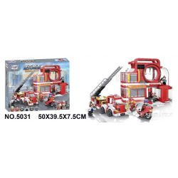 IBLOCK PL-920-129 920-129 PL920-129 Winner 5031 non  SỞ CỨU HỎA bộ đồ chơi xếp lắp ráp ghép mô hình Rock City Thành Phố Đá