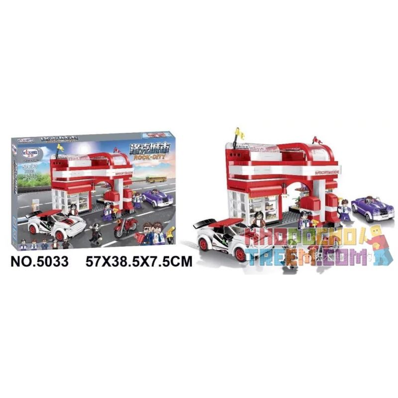 Winner 5033 non  KHÍ GA bộ đồ chơi xếp lắp ráp ghép mô hình Rock City Thành Phố Đá