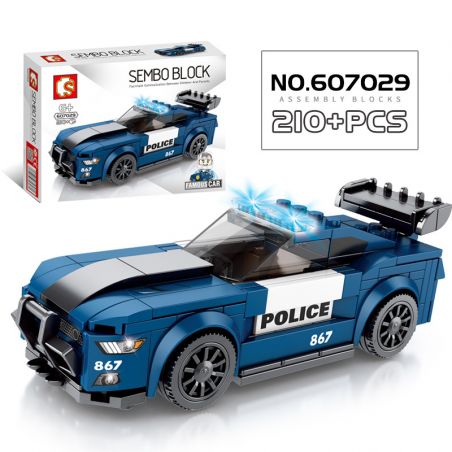 IBLOCK PL-920-132 920-132 PL920-132 SEMBO 607029 607102 SHENG YUAN SY 5060 SHENZHEN RAEL ENTERTAINMENT K00001-6 00001-6 non  FORD MUSTANG XE CẢNH SÁT bộ đồ chơi xếp lắp ráp ghép mô hình Speed Champions Racing Cars FAMOUSCAR Đua Xe Công Thức 210 khối