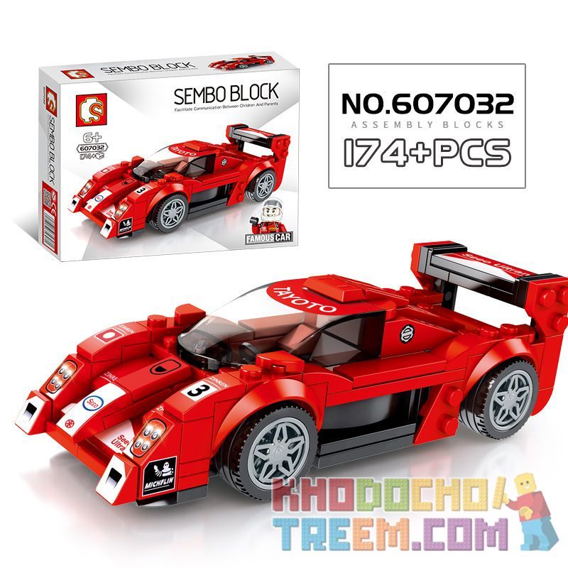 IBLOCK PL-920-132 920-132 PL920-132 SEMBO 607032 607101 SHENG YUAN SY 5059 non  ĐUA XE ĐỘ BỀN TOYOTA GT-ONE bộ đồ chơi xếp lắp ráp ghép mô hình Speed Champions Racing Cars FAMOUSCAR Đua Xe Công Thức 174 khối
