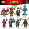 XINH X0266 0266 1328 1329 1330 1331 1332 1333 1334 1335 non  NGƯỜI NHỆN MINIFIGURE 8 bộ đồ chơi xếp lắp ráp ghép mô hình Super Heroes STORM HEROES Siêu Nhân Anh Hùng