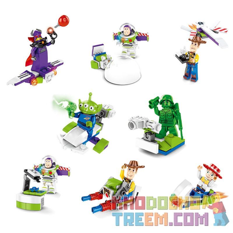 SHENG YUAN SY SY6699 6699 non  BUZZ LIGHTYEAR 8 KẾT HỢP bộ đồ chơi xếp lắp ráp ghép mô hình Toy Story Câu Chuyện Đồ Chơi 285 khối