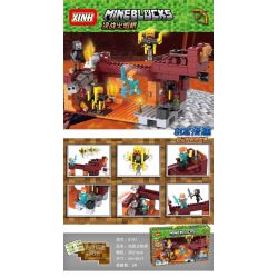 XINH 5141 non  TRẬN CẦU LỬA bộ đồ chơi xếp lắp ráp ghép mô hình City MINEBLOCKS Thành Phố 362 khối
