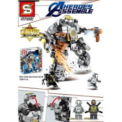 SHENG YUAN SY SY1337 1337 non  IRON MAN ANTI-HULK ARMOURED MECH MK1 bộ đồ chơi xếp lắp ráp ghép mô hình Super Heroes HEROES ASSEMBLE Siêu Nhân Anh Hùng 328 khối