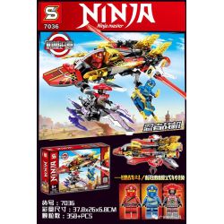 SHENG YUAN SY 7036 non  NINJA FIGHTER. bộ đồ chơi xếp lắp ráp ghép mô hình The  Ninjago Movie NINJA MASTER Ninja Lốc Xoáy 358 khối