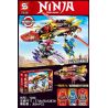 SHENG YUAN SY 7036 non  NINJA FIGHTER. bộ đồ chơi xếp lắp ráp ghép mô hình The  Ninjago Movie NINJA MASTER Ninja Lốc Xoáy 358 khối