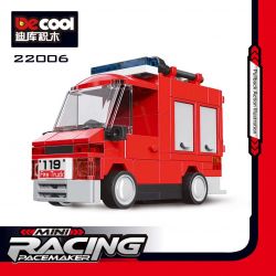 Decool 22006 Jisi 22006 non  XE CỨU HỎA bộ đồ chơi xếp lắp ráp ghép mô hình Speed Champions Racing Cars MINI RACING PACEMAKER Đua Xe Công Thức 107 khối