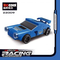 Decool 22009 Jisi 22009 non  XE ĐUA MÀU XANH bộ đồ chơi xếp lắp ráp ghép mô hình Speed Champions Racing Cars MINI RACING PACEMAKER Đua Xe Công Thức 49 khối