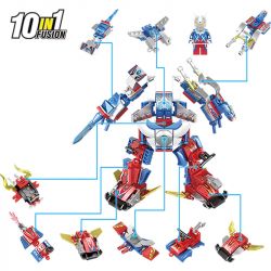 SHENG YUAN SY 1119 non  SIÊU NHÂN ULTRAMAN NGƯỜI KHỔNG LỒ VŨ TRỤ 10 KẾT HỢP bộ đồ chơi xếp lắp ráp ghép mô hình Vệ Binh Vũ Trụ Siêu Nhân Điện Quang 206 khối