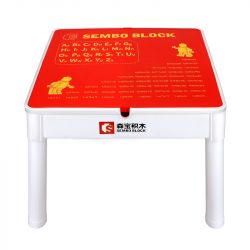 SEMBO S1999 1999 non  BÀN TRÒ CHƠI HỌC ĐA CHỨC NĂNG SENBAO bộ đồ chơi xếp lắp ráp ghép mô hình City LEARNING DESK Thành Phố