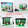 Enlighten 103 Qman 103 non  BÀI TUẦN TRA bộ đồ chơi xếp lắp ráp ghép mô hình City POLICE Thành Phố 110 khối