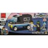 Enlighten 126 Qman 126 non  HỘ TỐNG XE CẢNH SÁT bộ đồ chơi xếp lắp ráp ghép mô hình City ESCORTING POLICE TRUCK Thành Phố 87 khối