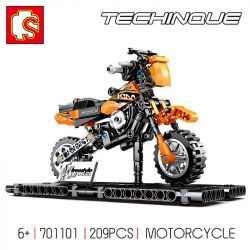 SEMBO 701101 SHENZHEN RAEL ENTERTAINMENT 50009 non  XE MÁY XUYÊN QUỐC GIA KTM bộ đồ chơi xếp lắp ráp ghép mô hình  TECHINQUE MOTORCYCLE Kỹ Thuật Công Nghệ Cao Mô Hình Phương Tiện 209 khối
