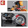 SEMBO 701101 SHENZHEN RAEL ENTERTAINMENT 50009 non  XE MÁY XUYÊN QUỐC GIA KTM bộ đồ chơi xếp lắp ráp ghép mô hình  TECHINQUE MOTORCYCLE Kỹ Thuật Công Nghệ Cao Mô Hình Phương Tiện 209 khối