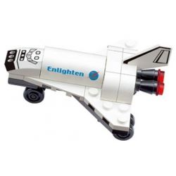 Enlighten 502 Qman 502 ZEPHYR KNIGHT 2007 non  TÀU CON THOI bộ đồ chơi xếp lắp ráp ghép mô hình Space MINI SPACE SHUTTLE Thám Hiểm Không Gian 30 khối