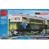 Enlighten 623 Qman 623 non  ĐẦU MÁY CHỞ KHÁCH bộ đồ chơi xếp lắp ráp ghép mô hình Trains PASSENGER LOCOMOTIVE Tàu Hỏa 254 khối