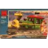 Enlighten 625 Qman 625 non  ĐẦU MÁY GIÁNG SINH bộ đồ chơi xếp lắp ráp ghép mô hình Trains TRAIN HAPPY CHRISTMAS LOCOMOTIVE Tàu Hỏa 178 khối