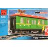 Enlighten 626 Qman 626 non  CỖ XE GIÁNG SINH bộ đồ chơi xếp lắp ráp ghép mô hình Trains TRAIN HAPPY CHRISTMAS CAR Tàu Hỏa 257 khối