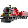 Enlighten 627 Qman 627 non  ĐẦU MÁY HƠI NƯỚC KHAI SÁNG bộ đồ chơi xếp lắp ráp ghép mô hình Trains Tàu Hỏa 168 khối