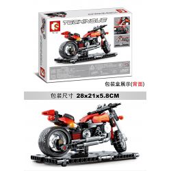 SEMBO 701100 non  MÔ HÌNH XE HARLEY bộ đồ chơi xếp lắp ráp ghép mô hình  TECHINQUE MOTORCYCLE Kỹ Thuật Công Nghệ Cao Mô Hình Phương Tiện 171 khối