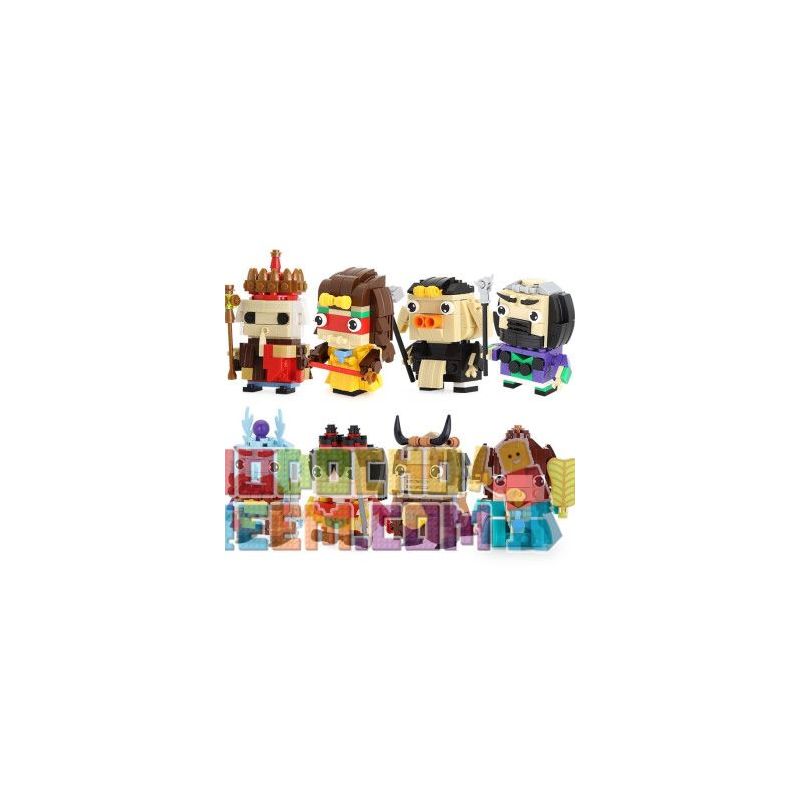 WANGE WG12 non  JOURNEY TO THE WEST CHARACTERS CAPSULE 8 TRONG 1 bộ đồ chơi xếp lắp ráp ghép mô hình Movie & Game Phim Và Trò Chơi