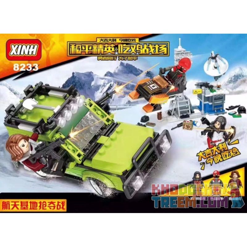 XINH 8233 non  LẤY CĂN CỨ KHÔNG GIAN bộ đồ chơi xếp lắp ráp ghép mô hình Movie & Game Phim Và Trò Chơi 395 khối
