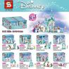 SHENG YUAN SY SY6583 6583 non  8 SỰ KẾT HỢP CỦA LÂU ĐÀI BĂNG VÀ TUYẾT bộ đồ chơi xếp lắp ráp ghép mô hình Frozen Nữ Hoàng Băng Giá 599 khối