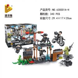 PanlosBrick 630001 Panlos Brick 630001 non  8 CẢNH NHỎ bộ đồ chơi xếp lắp ráp ghép mô hình Tigers TIGERS SPECIAL OP'S FLYING Đặc Nhiệm Cọp 340 khối