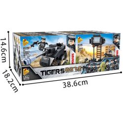 PanlosBrick 630002 Panlos Brick 630002 non  8 CẢNH NHỎ XE BỌC THÉP bộ đồ chơi xếp lắp ráp ghép mô hình Tigers TIGERS SPECIAL OP'S FLYING Đặc Nhiệm Cọp