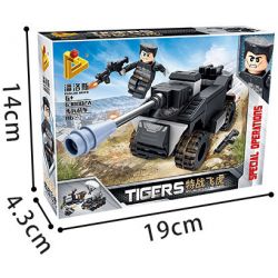 PanlosBrick 630002 Panlos Brick 630002 non  8 CẢNH NHỎ XE BỌC THÉP bộ đồ chơi xếp lắp ráp ghép mô hình Tigers TIGERS SPECIAL OP'S FLYING Đặc Nhiệm Cọp