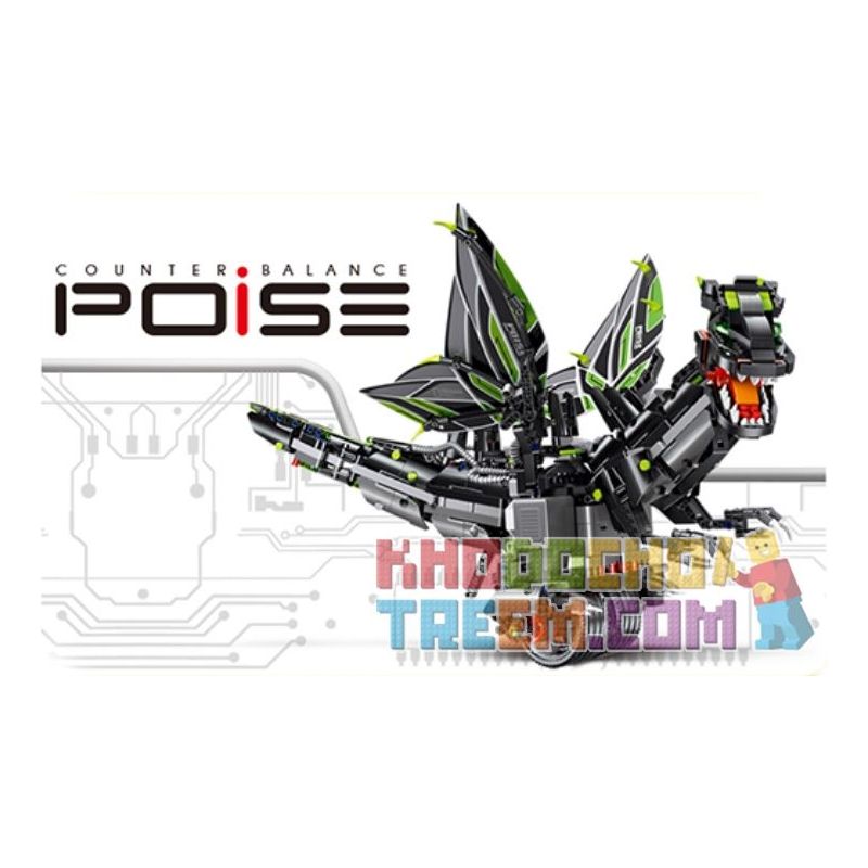 MOULDKING 【未知】 Xếp hình kiểu   Black Flying Dragon Rồng bay đen