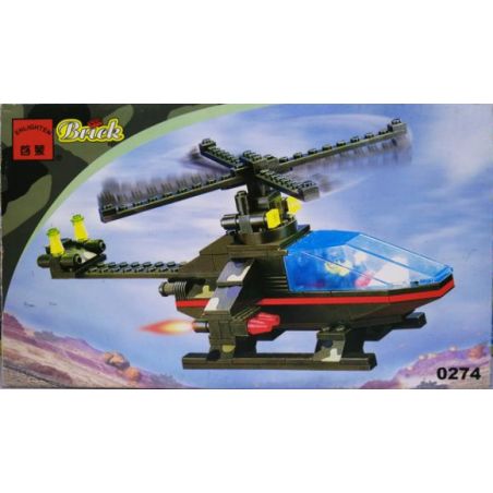 Enlighten 0274 Qman 0274 non  MÁY BAY NÉM BOM TRỰC THĂNG bộ đồ chơi xếp lắp ráp ghép mô hình Century Military Quân Đội Thế Kỷ