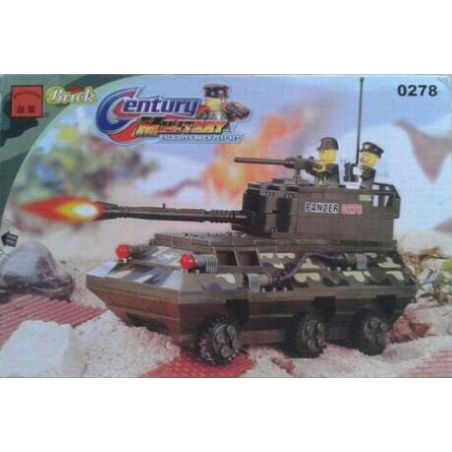 Enlighten 0278 Qman 0278 non  XE BỌC THÉP ĐA CHỨC NĂNG bộ đồ chơi xếp lắp ráp ghép mô hình Military Army Quân Sự Bộ Đội