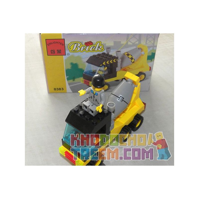 Enlighten 0383 Qman 0383 non  XE TRỘN bộ đồ chơi xếp lắp ráp ghép mô hình City Thành Phố