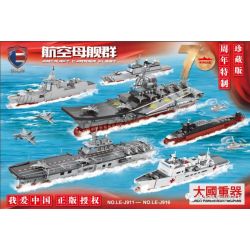 SHENZHEN RAEL ENTERTAINMENT LE non  NHÓM TÀU ​​SÂN BAY bộ đồ chơi xếp lắp ráp ghép mô hình Military Army AIRCRAFT CARRIER FLEET Quân Sự Bộ Đội