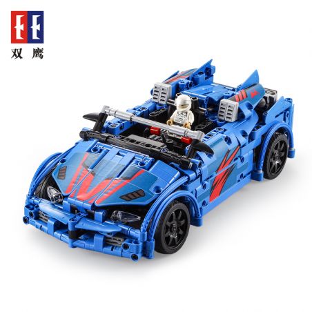 DOUBLEE CADA C51052 51052 non  XE VA CHẠM NỔ bộ đồ chơi xếp lắp ráp ghép mô hình  CRASH RACING CAR Kỹ Thuật Công Nghệ Cao Mô Hình Phương Tiện 585 khối