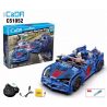DOUBLEE CADA C51052 51052 non  XE VA CHẠM NỔ bộ đồ chơi xếp lắp ráp ghép mô hình  CRASH RACING CAR Kỹ Thuật Công Nghệ Cao Mô Hình Phương Tiện 585 khối