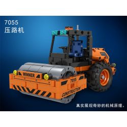 Winner 7055 non  TRỤC LĂN bộ đồ chơi xếp lắp ráp ghép mô hình  TECHNIQUE COMPACTOR Kỹ Thuật Công Nghệ Cao Mô Hình Phương Tiện 369 khối
