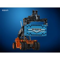 IBLOCK PL-920-113 920-113 PL920-113 Winner 7059 non  CẦN TRỤC TRƯỚC bộ đồ chơi xếp lắp ráp ghép mô hình  TECHNIQUE REACH STACKER Kỹ Thuật Công Nghệ Cao Mô Hình Phương Tiện 460 khối