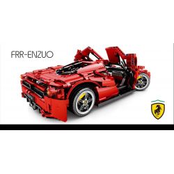 SEMBO 701020 non  ENZO FERRAI 1:10. tỷ lệ 1:10 bộ đồ chơi xếp lắp ráp ghép mô hình  ENZO FERRARI Kỹ Thuật Công Nghệ Cao Mô Hình Phương Tiện 2569 khối