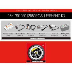 SEMBO 701020 non  ENZO FERRAI 1:10. tỷ lệ 1:10 bộ đồ chơi xếp lắp ráp ghép mô hình  ENZO FERRARI Kỹ Thuật Công Nghệ Cao Mô Hình Phương Tiện 2569 khối