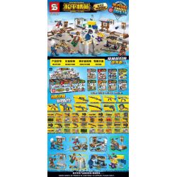 SHENG YUAN SY SY1369 1369 non  ĐẶC CÔNG TRỞ LẠI BÃI TẬP 8 LOẠI bộ đồ chơi xếp lắp ráp ghép mô hình Game For Peace Chiến Đấu Cho Hòa Bình