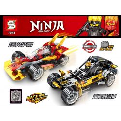 SHENG YUAN SY 7054A 7054B 7054 non  2 XE ĐẦU KÉO bộ đồ chơi xếp lắp ráp ghép mô hình The  Ninjago Movie NINJA MASTER Ninja Lốc Xoáy 425 khối