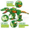 GUDI 8754 non  KHỦNG LONG TÁM TRONG MỘT bộ đồ chơi xếp lắp ráp ghép mô hình Power Rangers Super Sentai 5 Anh Em Siêu Nhân 386 khối