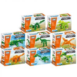 GUDI 8754 non  KHỦNG LONG TÁM TRONG MỘT bộ đồ chơi xếp lắp ráp ghép mô hình Power Rangers Super Sentai 5 Anh Em Siêu Nhân 386 khối