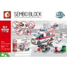 SEMBO 601303 non  SENBAO STREET VIEW SERIES XE CỨU THƯƠNG bộ đồ chơi xếp lắp ráp ghép mô hình City Thành Phố 238 khối