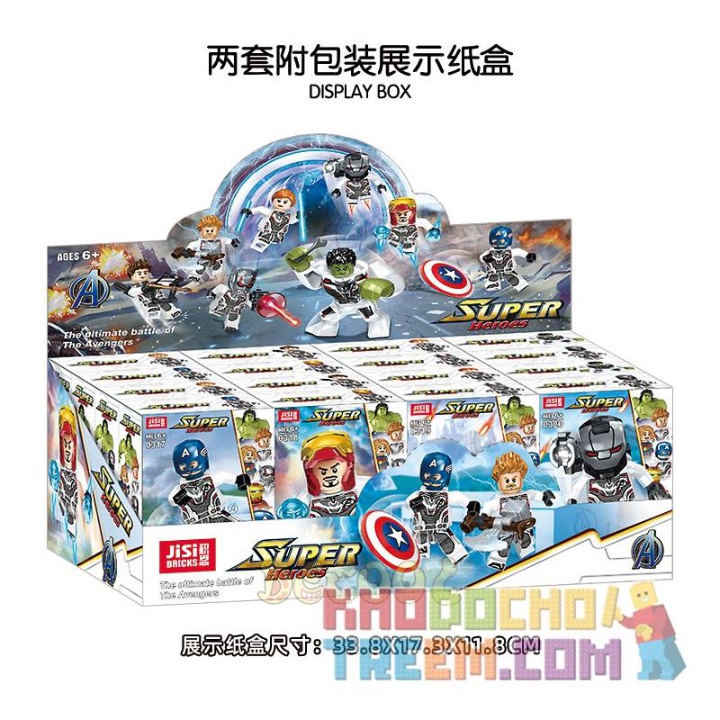 JISI 0317 0318 0319 0320 0321 0322 0323 0324 non  AVENGERS 4 TRẬN CHIẾN CUỐI CÙNG BÚP BÊ LƯỢNG TỬ 8 bộ đồ chơi xếp lắp ráp ghép mô hình Super Heroes SUPERHEROES Siêu Nhân Anh Hùng