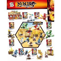 SHENG YUAN SY SY1389 1389 non  LĨNH VỰC VÕ THUẬT 8 TỔ HỢP bộ đồ chơi xếp lắp ráp ghép mô hình The  Ninjago Movie NINJA THUNDER SWORDSMAN Ninja Lốc Xoáy 258 khối