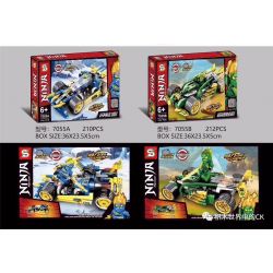 SHENG YUAN SY 7055A 7055B 7055 non  PHANTOM OF SONIC LIGHTNING bộ đồ chơi xếp lắp ráp ghép mô hình The  Ninjago Movie NINJA MASTER Ninja Lốc Xoáy 422 khối